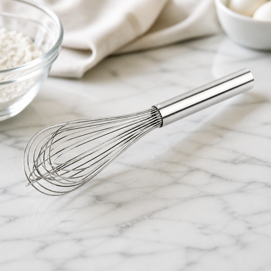 12" Commercial Light Whisk with Seamless Handle for Mixing