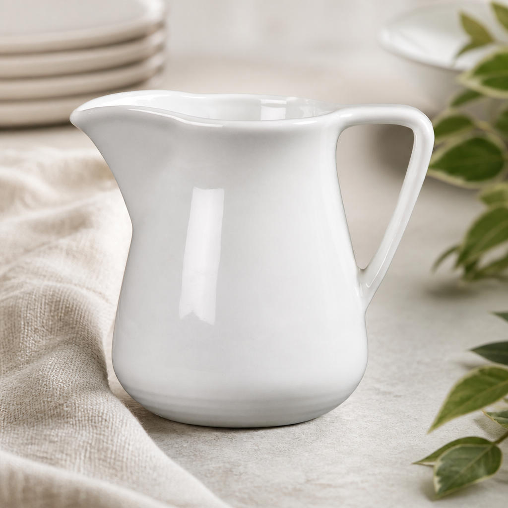 Commercial Porcelain Cream Jugs 142ml for Catering 12 Pack
