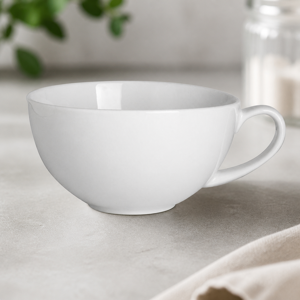 Commercial Porcelain Tea Cups 251ml - 36 Pack