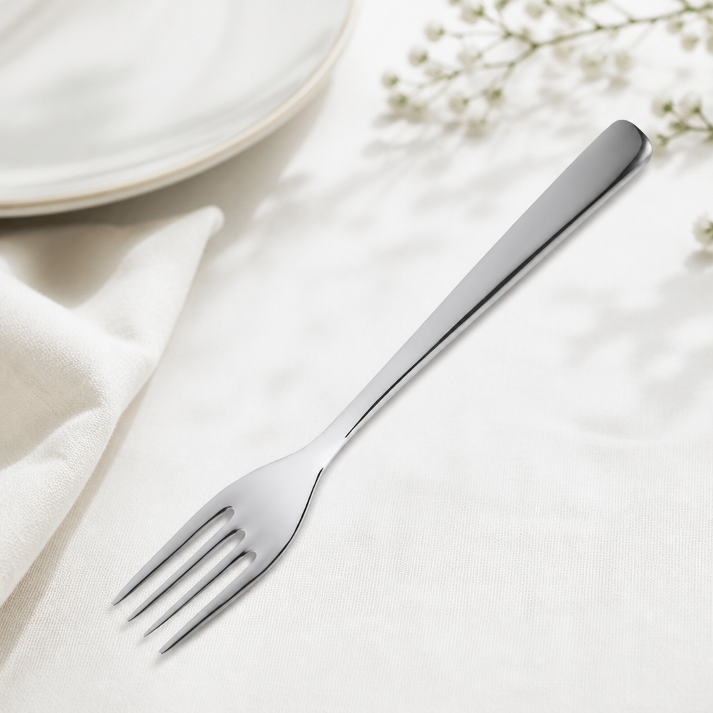 Virtu style dessert forks pack of 12 stainless steel