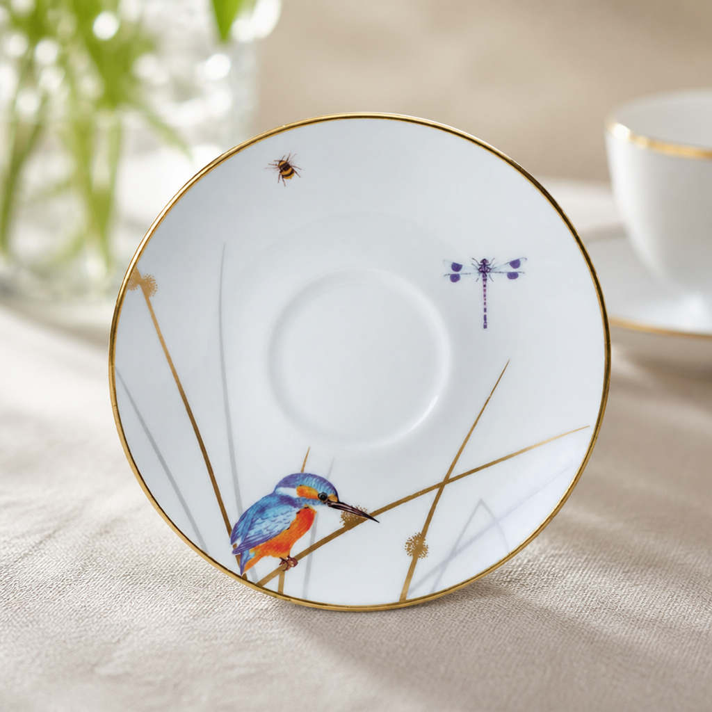 Commercial Tea Saucers 145mm - Set of 12 Durable Bone China
