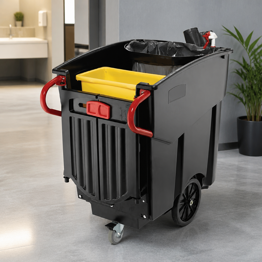 Commercial 450Ltr Mobile Waste Collector Wheelie Bin