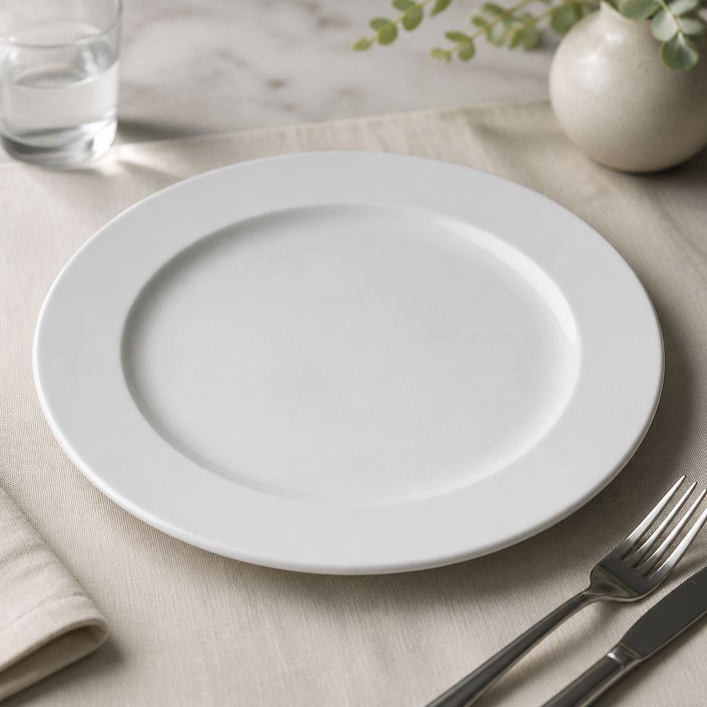 Commercial Profile Plates 261mm Porcelain 12 Pack