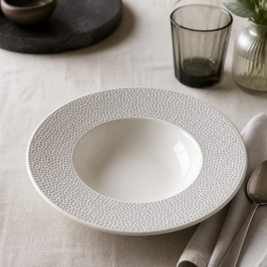Commercial Wide Rim Bowls Shale Grey 240mm 12 Pack