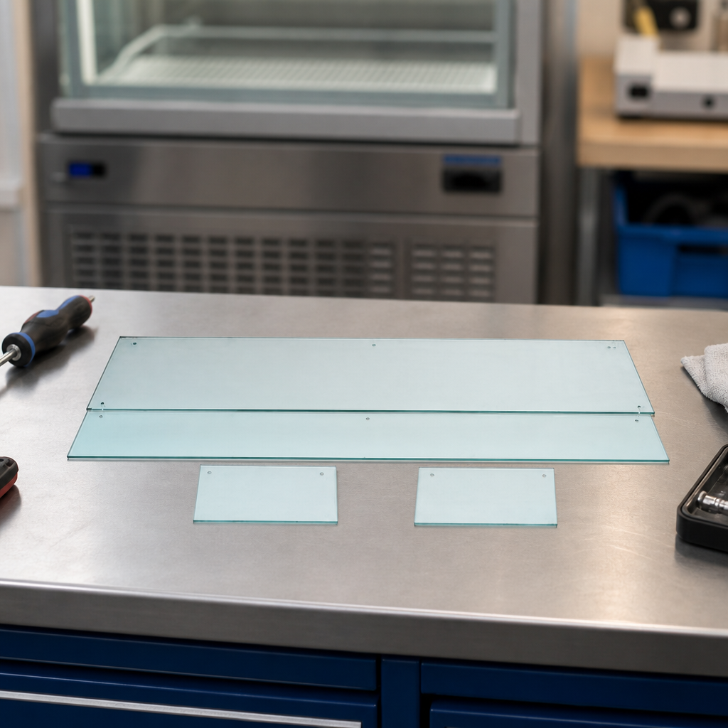 Commercial Countertop Replacement Glass Kit for GN 10x