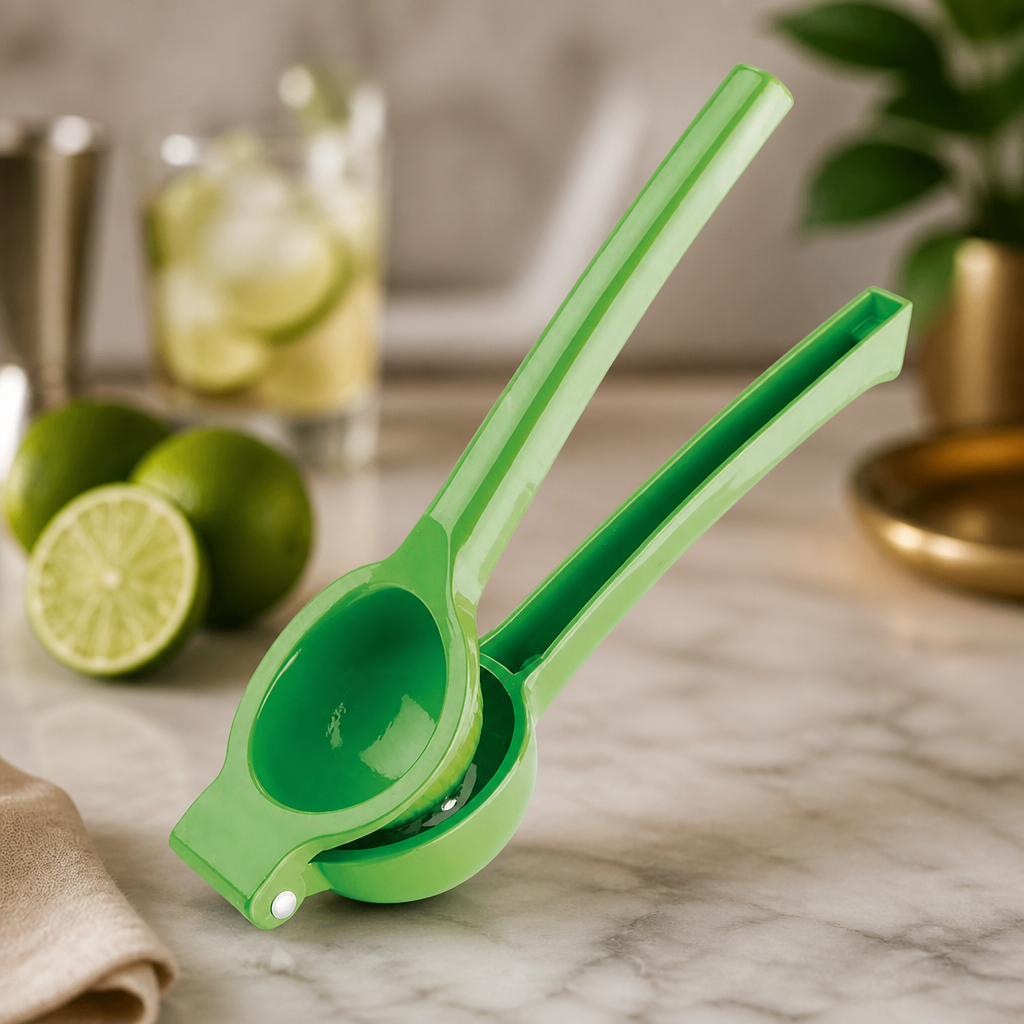 Manual Lime Juicer - Durable Aluminium, Easy Clean, 205mm
