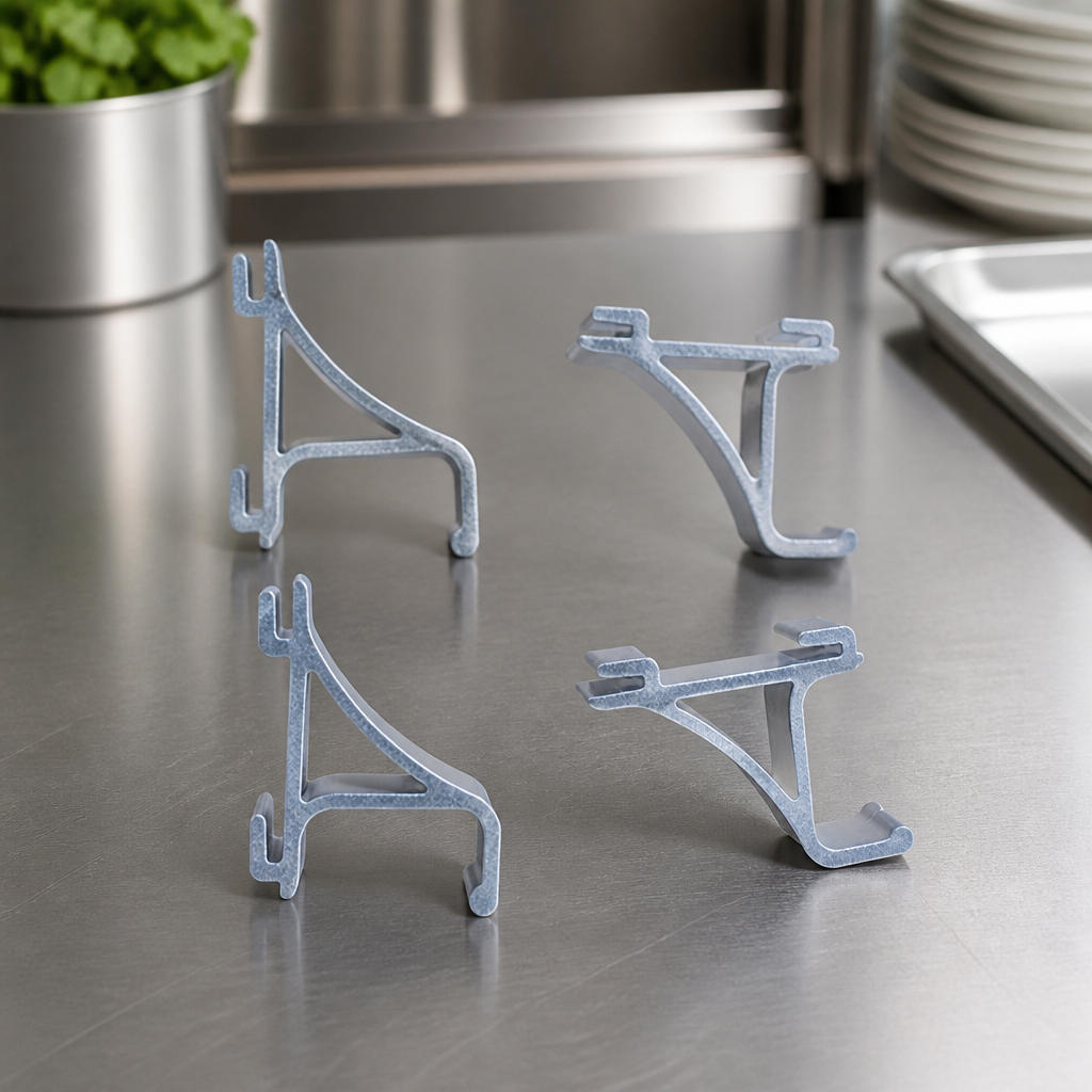 Commercial Display Fridge Shelf Clip Metal 10x30mm