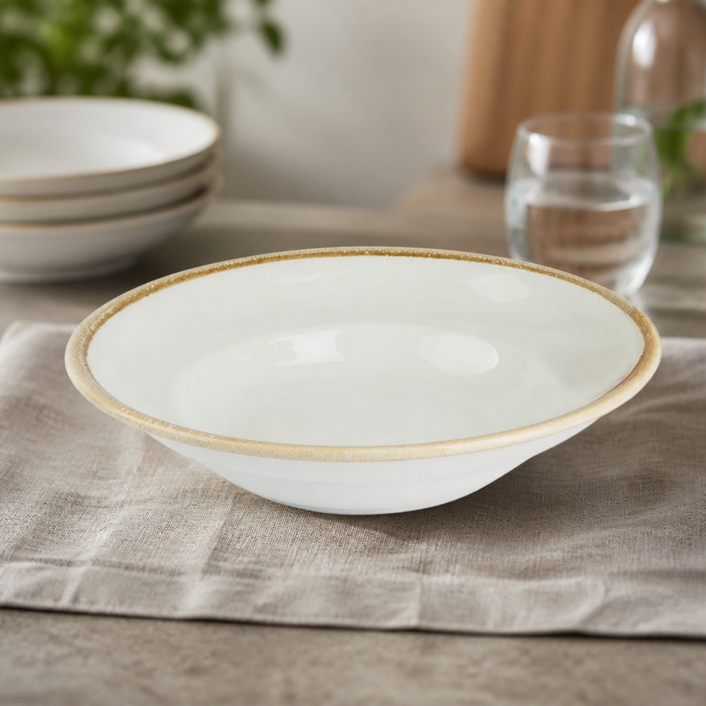 Commercial Pasta Bowls 250mm 340ml Chalk 4 Pack