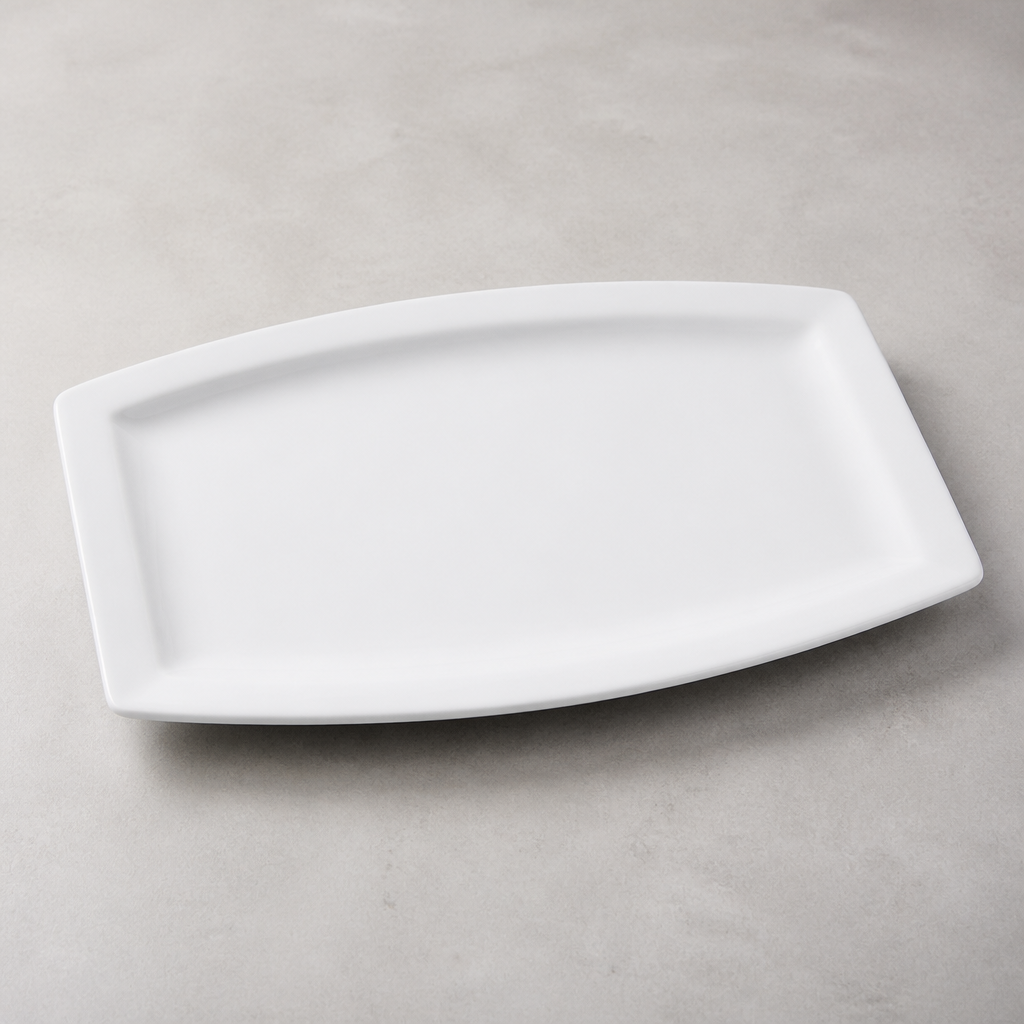 Commercial Rectangular Serving Plates 320mm 6 Pack