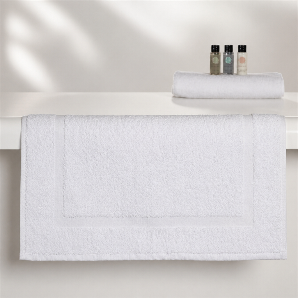 Commercial Cotton Bath Mat 500x760mm for Hospitality Venues