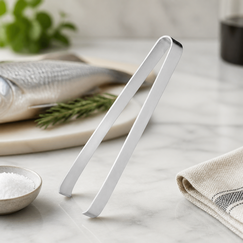 Commercial Fish Bone Tweezers 30mm Stainless Steel Utensils