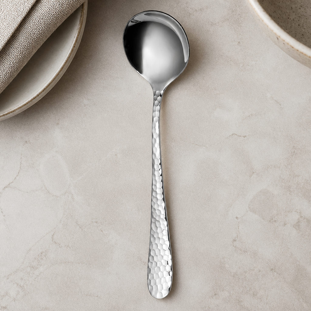 Commercial Stainless Steel Soup Spoons 12 Pack Lima Cutlery