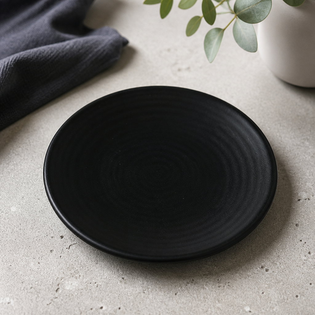 Evo Jet vitrified stoneware coupe plates 162mm 6 pack