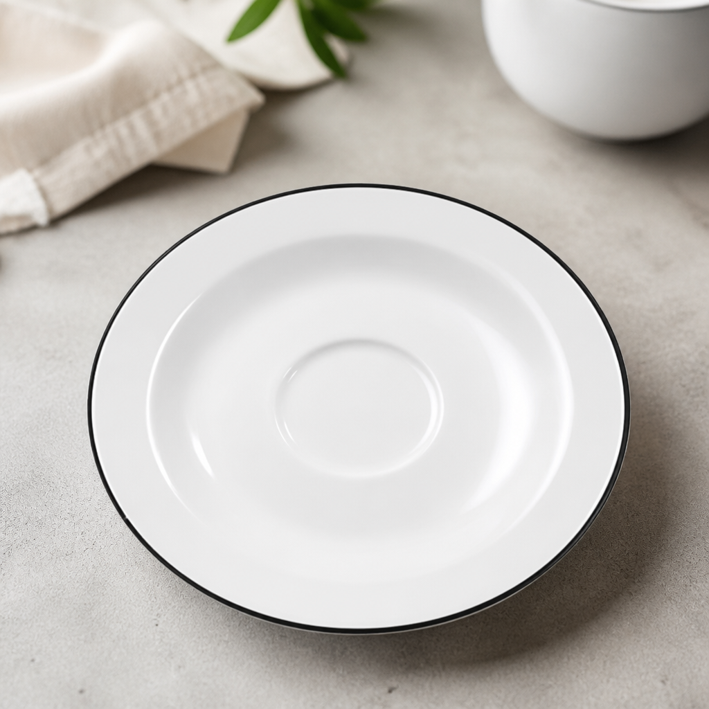 Commercial Fine China Saucers 125mm 24 Pack