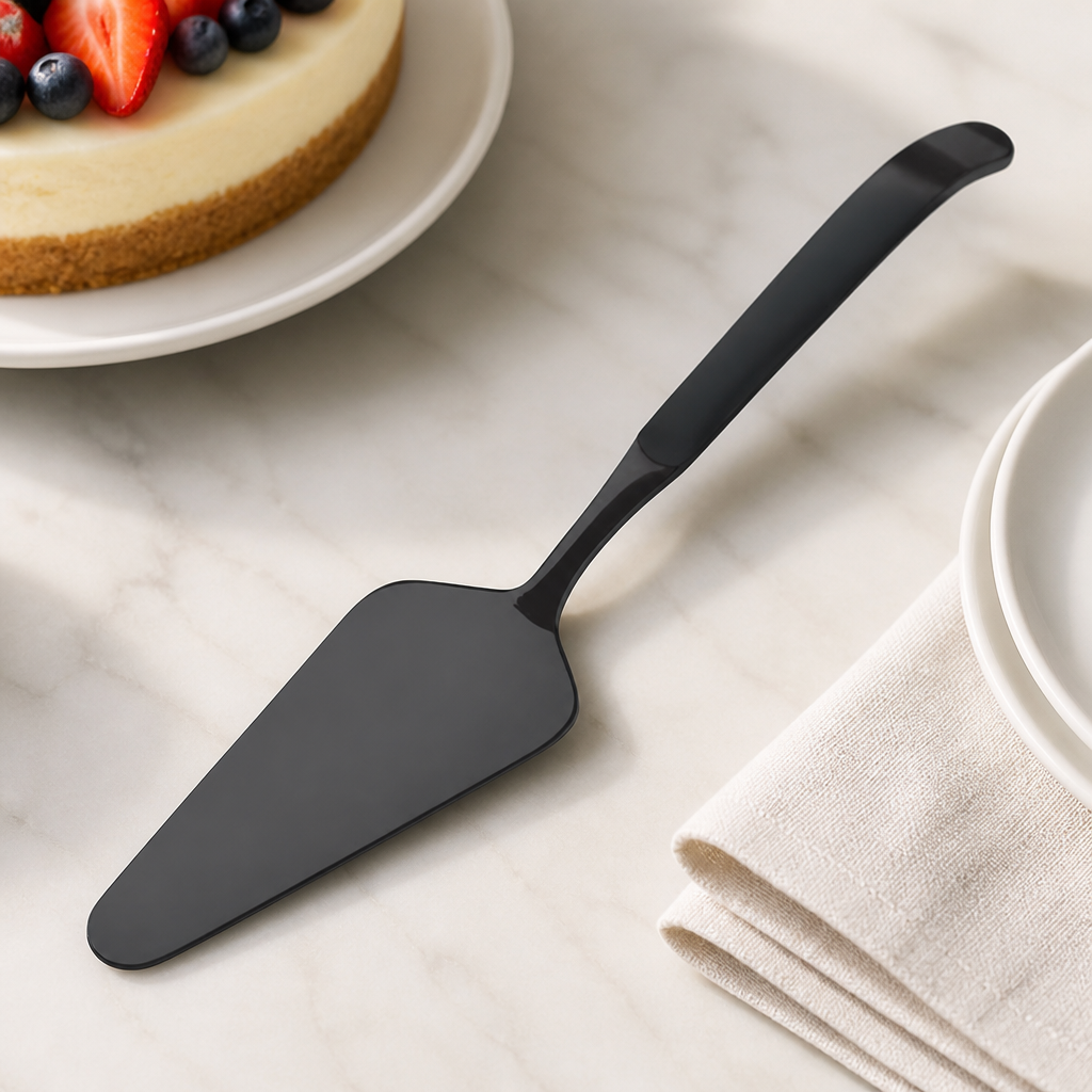 Commercial Cake Pizza Server Black 6 Pack