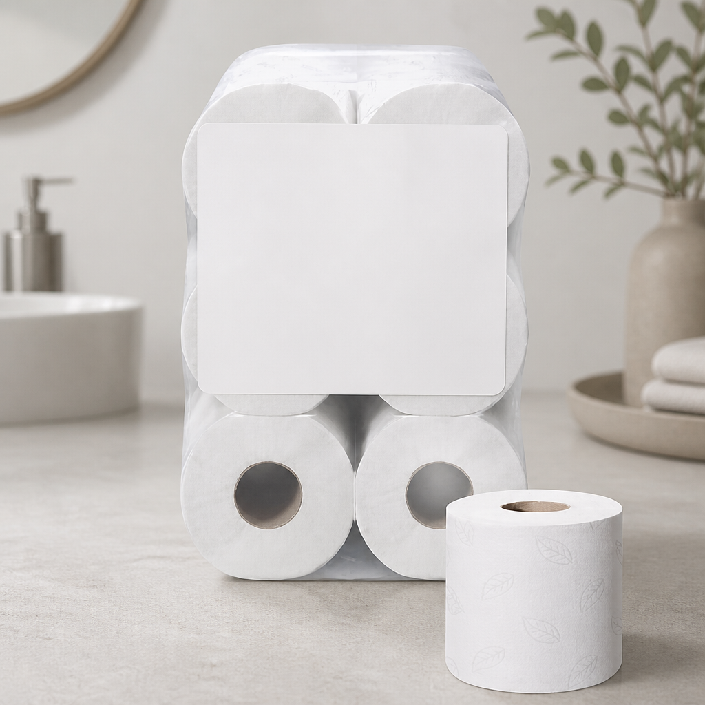 Commercial Mini Toilet Rolls 2-Ply 12 Pack