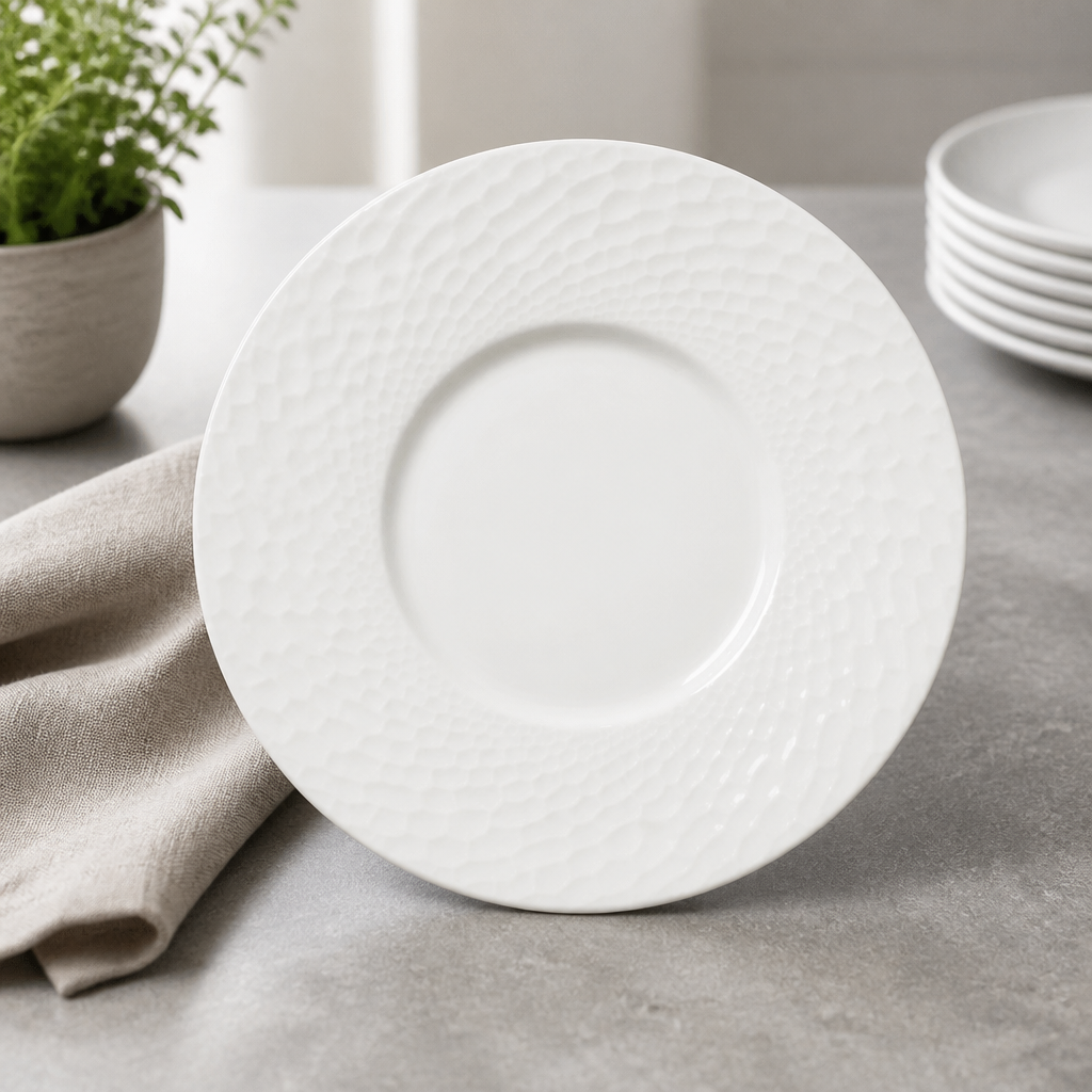Commercial Medium Well Plates 285mm for Hospitality Use