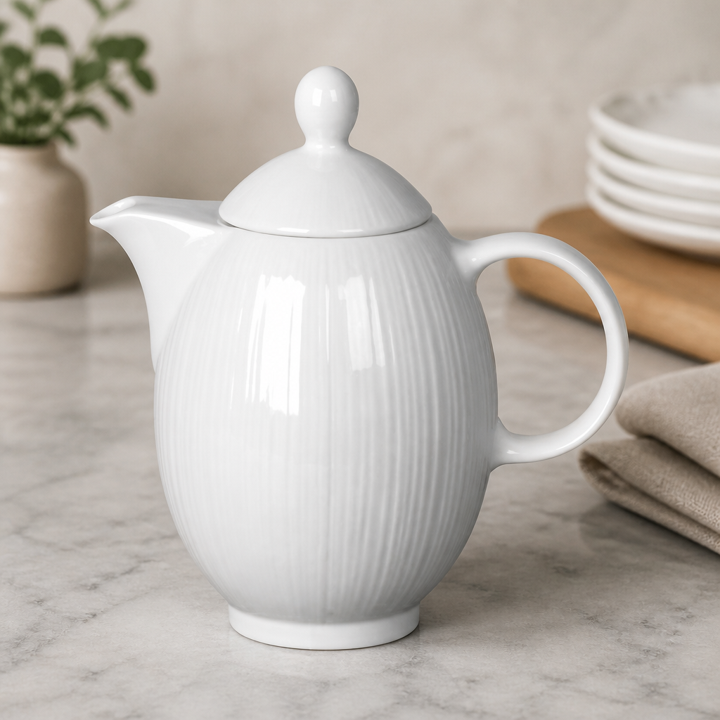 Commercial Coffee Pot 600ml with Medium Lid - 6 Pack