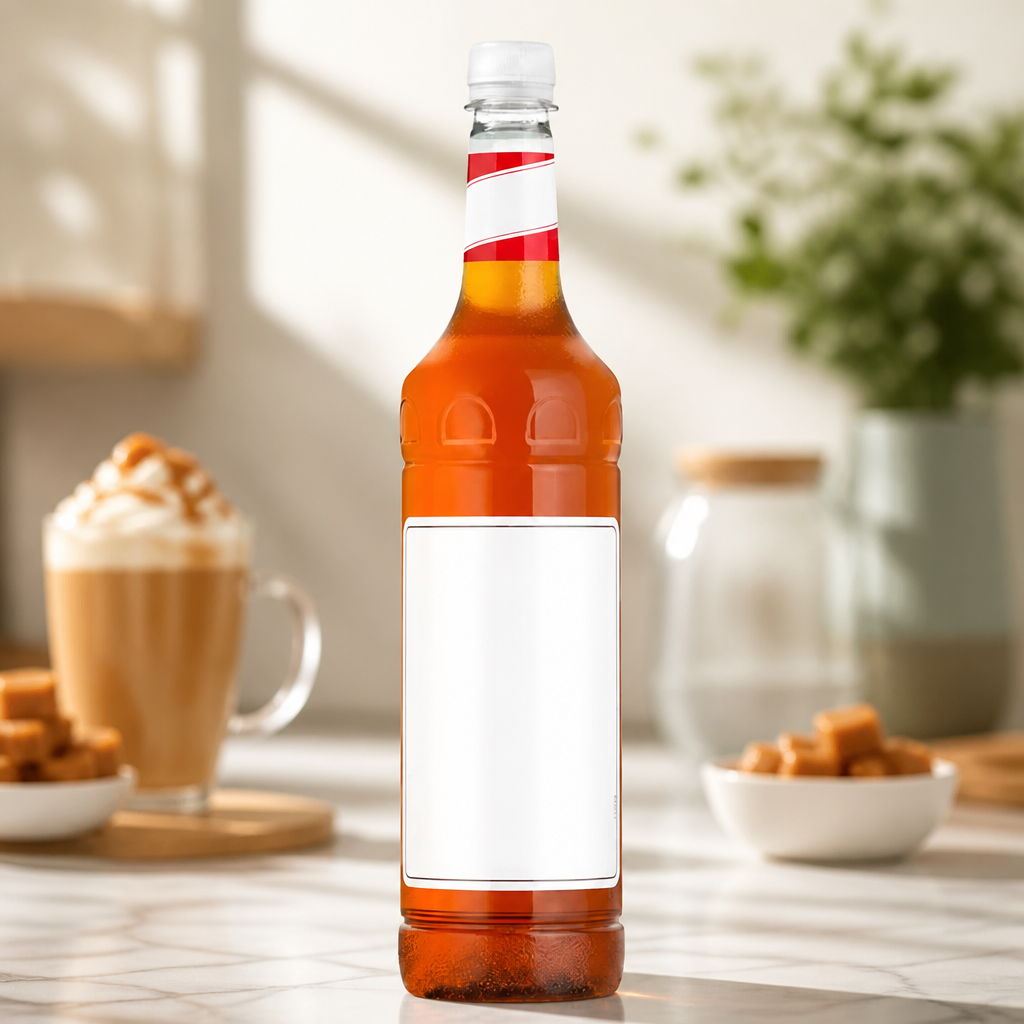1Ltr Commercial Caramel Syrup for Beverages and Cocktails