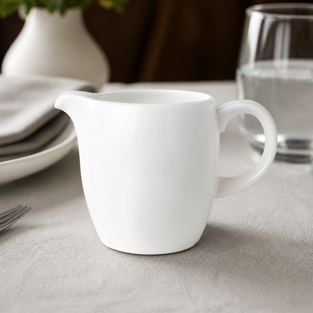Commercial Bone China Jugs 120ml - Set of 6 Tableware
