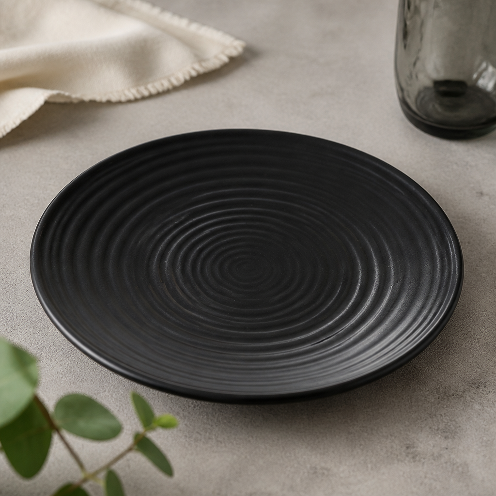 Commercial Vitrified Stoneware Coupe Plates 205mm - 6 Pack