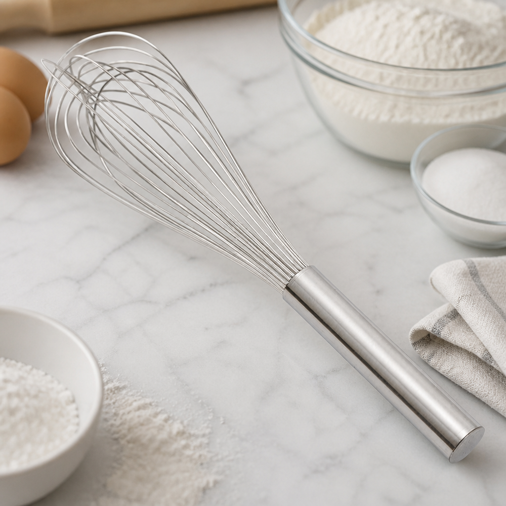 14" Stainless Steel Commercial Light Whisk for Efficient Mixing