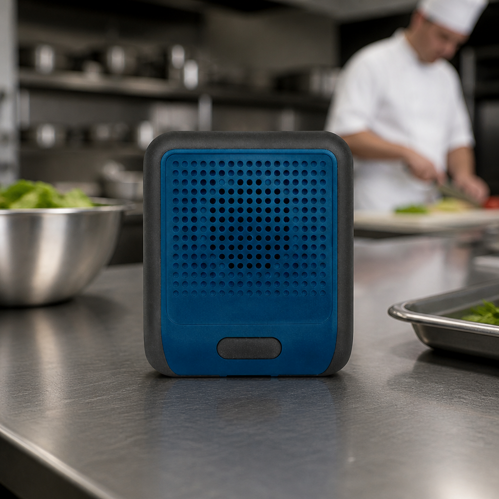 Commercial Audible and Visual Alert Speaker for Kitchen Safety