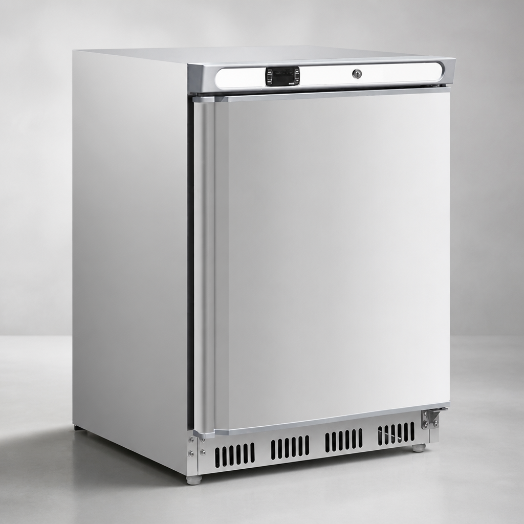 Commercial Undercounter Freezer 140Ltr Stainless Steel