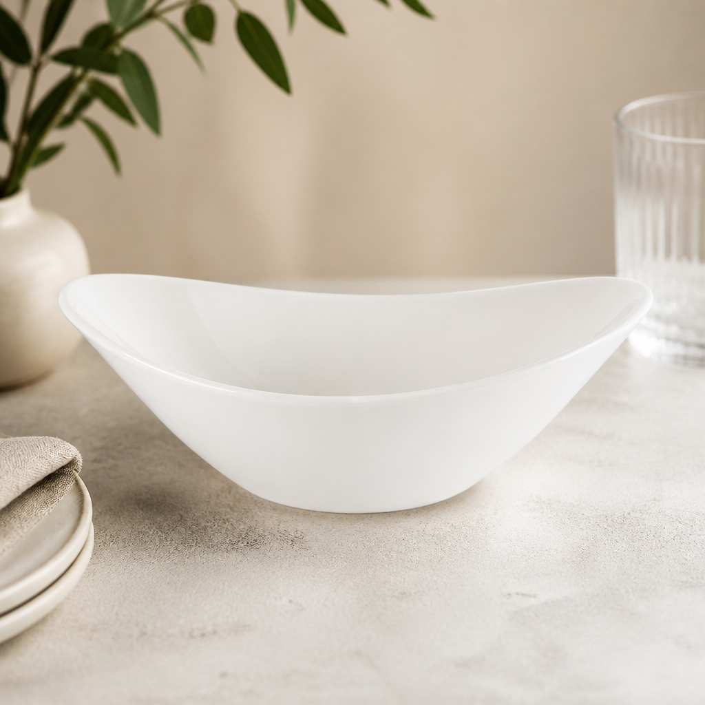 Large Oval Bowls 202mm 483ml Commercial Dinnerware 12 Pack