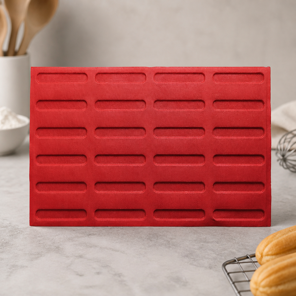 Commercial Eclair Baking Mat 600x400mm Silicone Mould