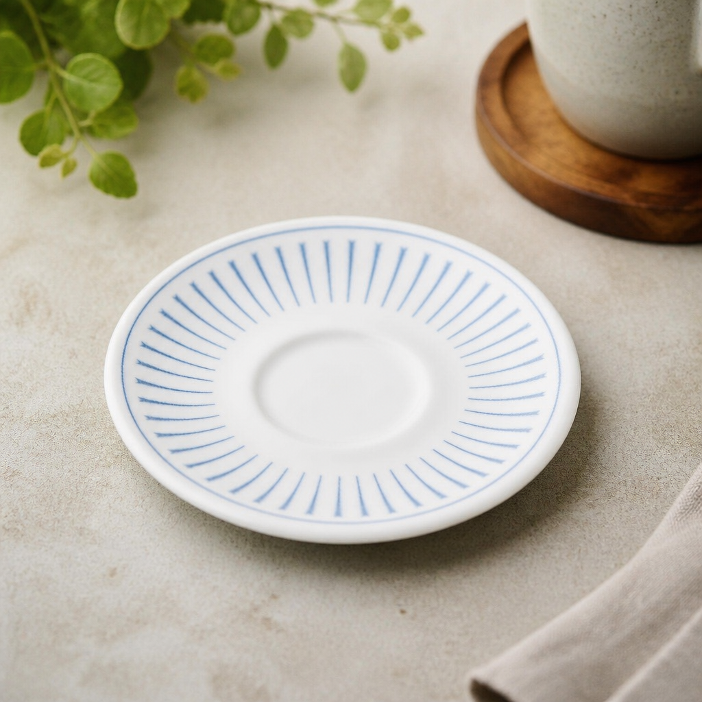 Commercial Ceramic Cappuccino Saucers 156mm Pack of 12