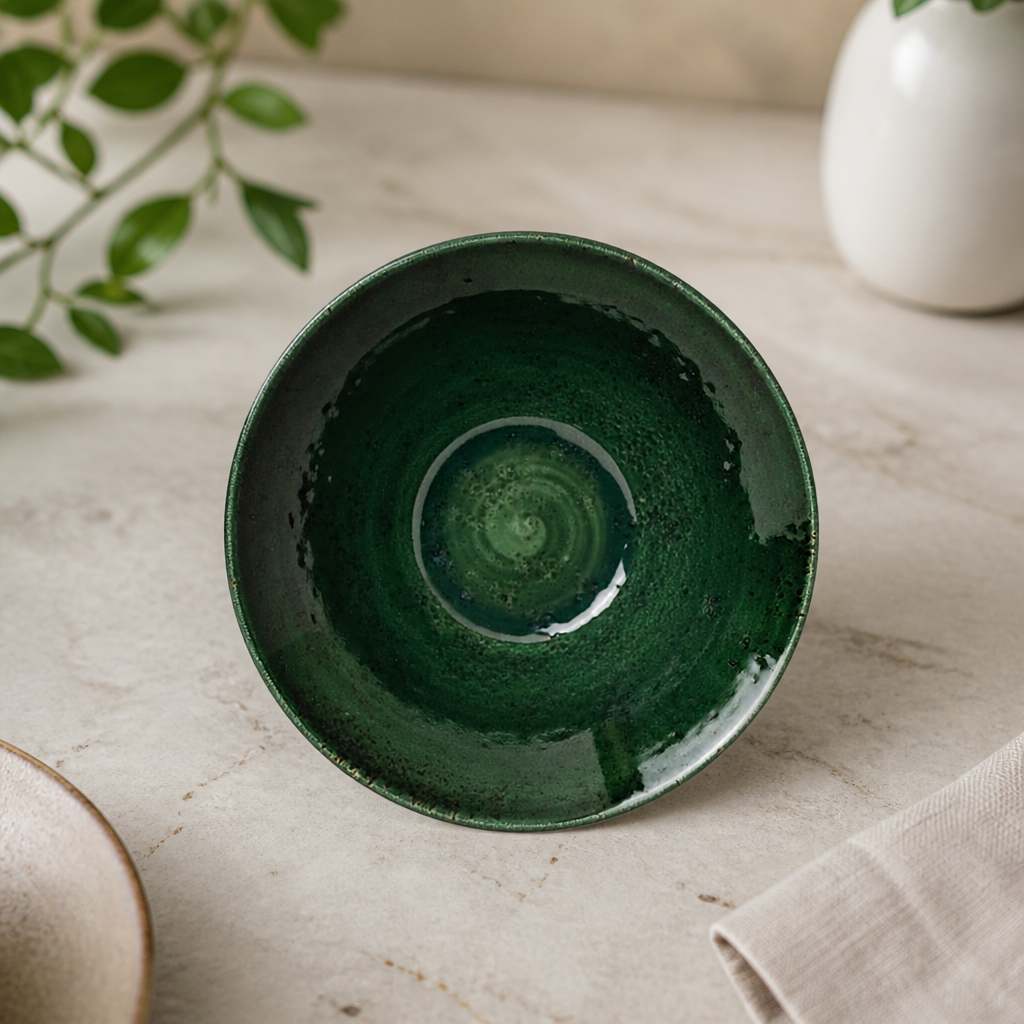 Commercial Porcelain Bowls 140mm Burnt Emerald 12 Pack
