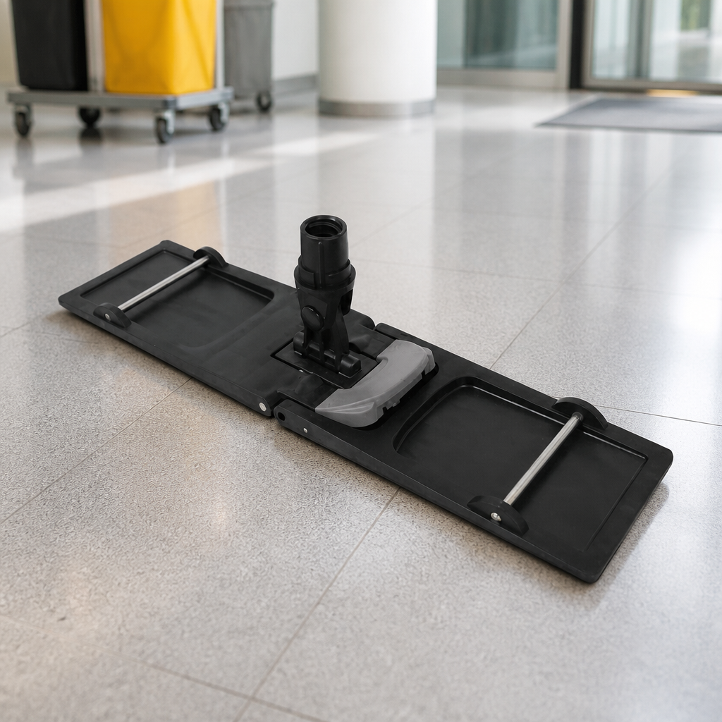 Commercial Flat Mop Frame with Foot Switch for Hygiene Safety