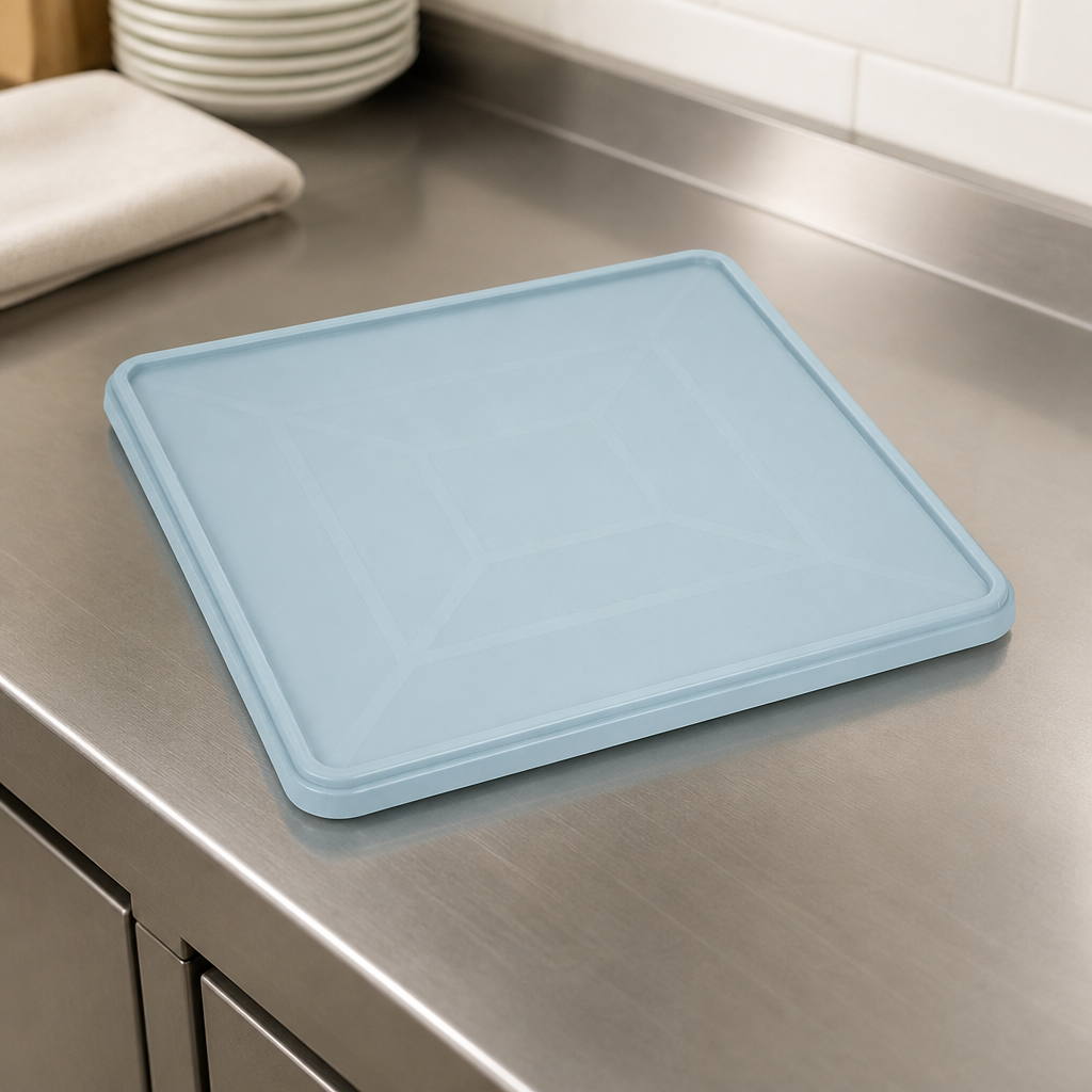 Commercial Dishwasher Rack Dust Cover 505mm Blue Polypropylene