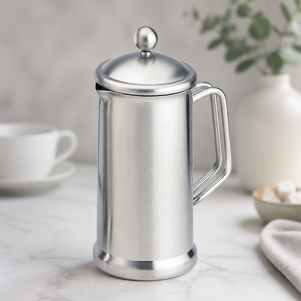 Commercial 8 Cup Stainless Steel Cafetiere 1200ml French Press