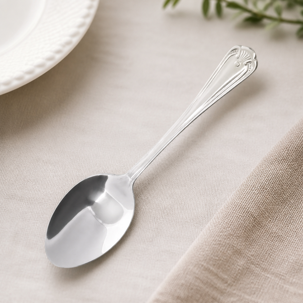 Commercial Dessert Spoons 12 Pack Stainless Steel Silver Finish