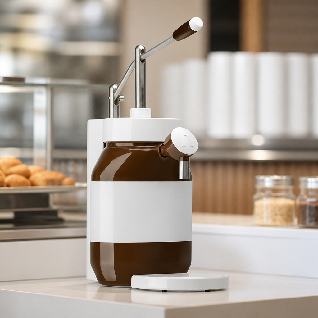 Commercial Chocolate Sauce Dispenser with Manual Pump 475mm