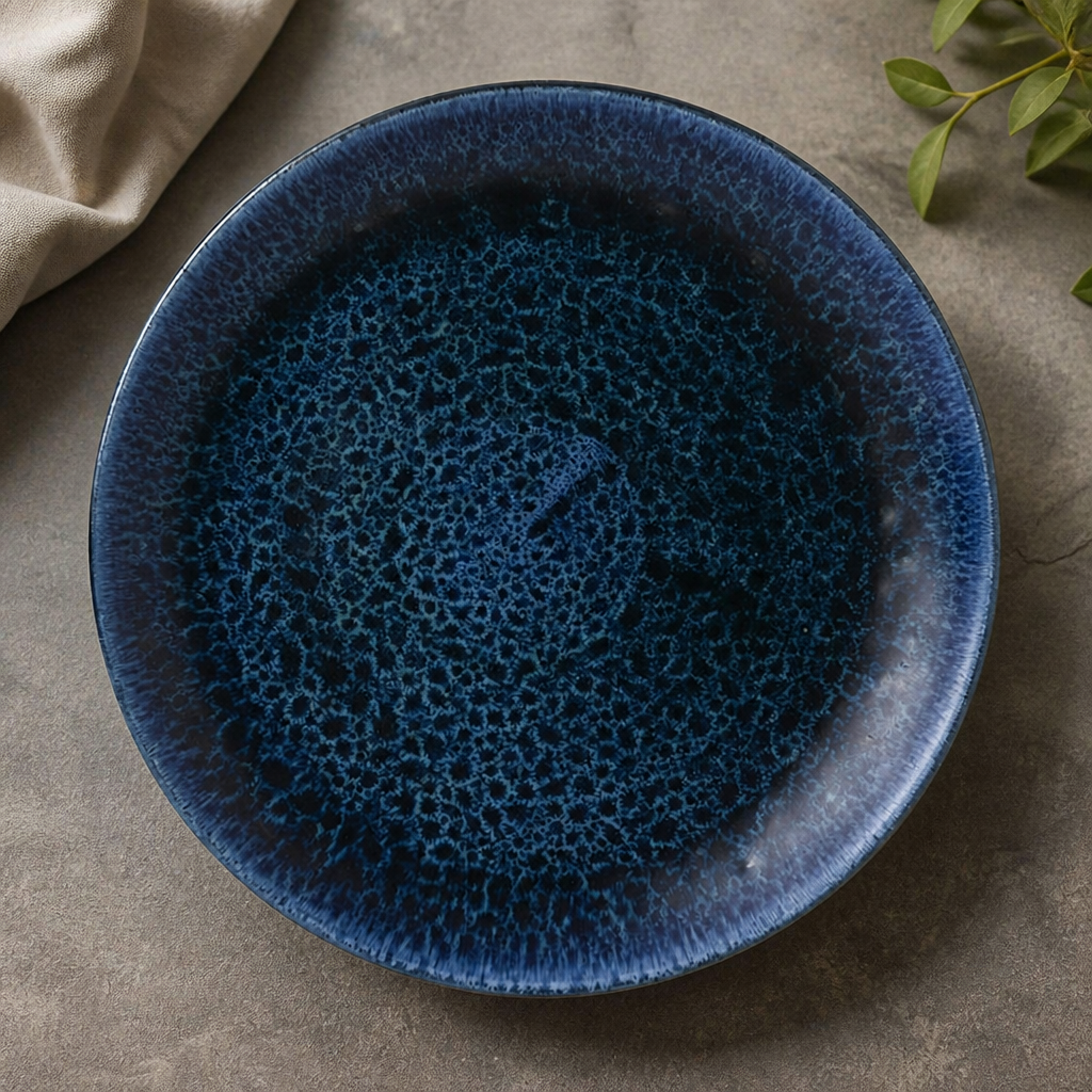 Commercial Plume Ultramarine Coupe Plates 8.67" 12 Pack