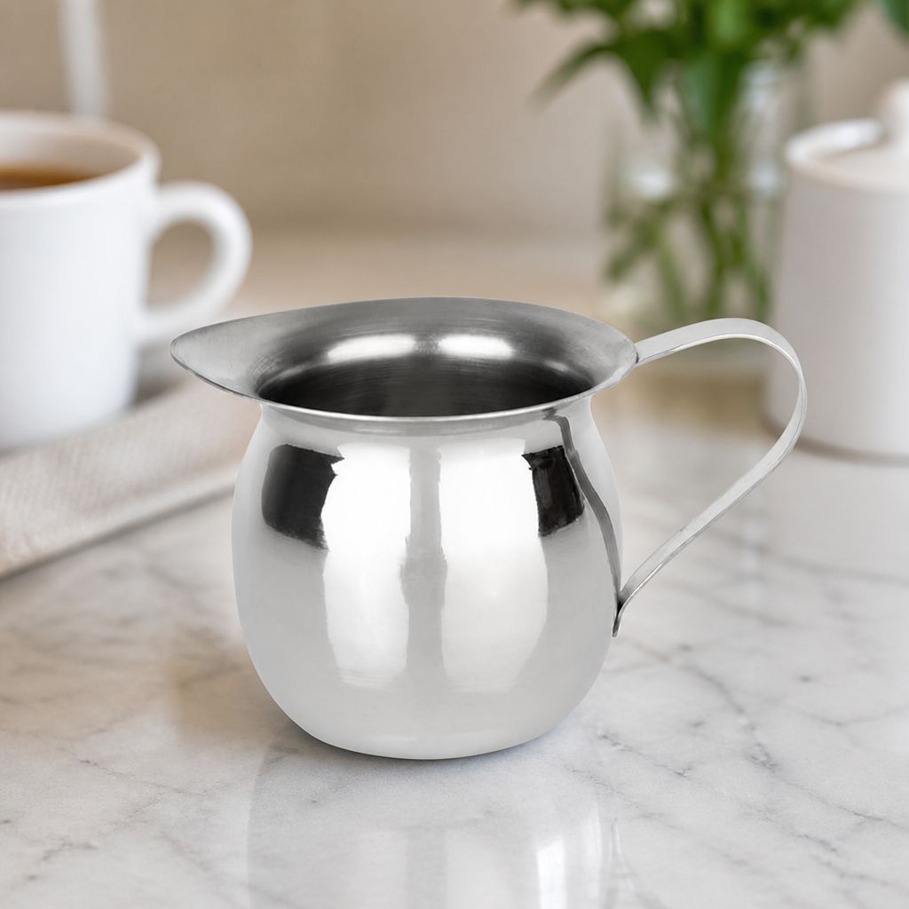 Commercial Stainless Steel Milk Jug 120ml for Coffee Service