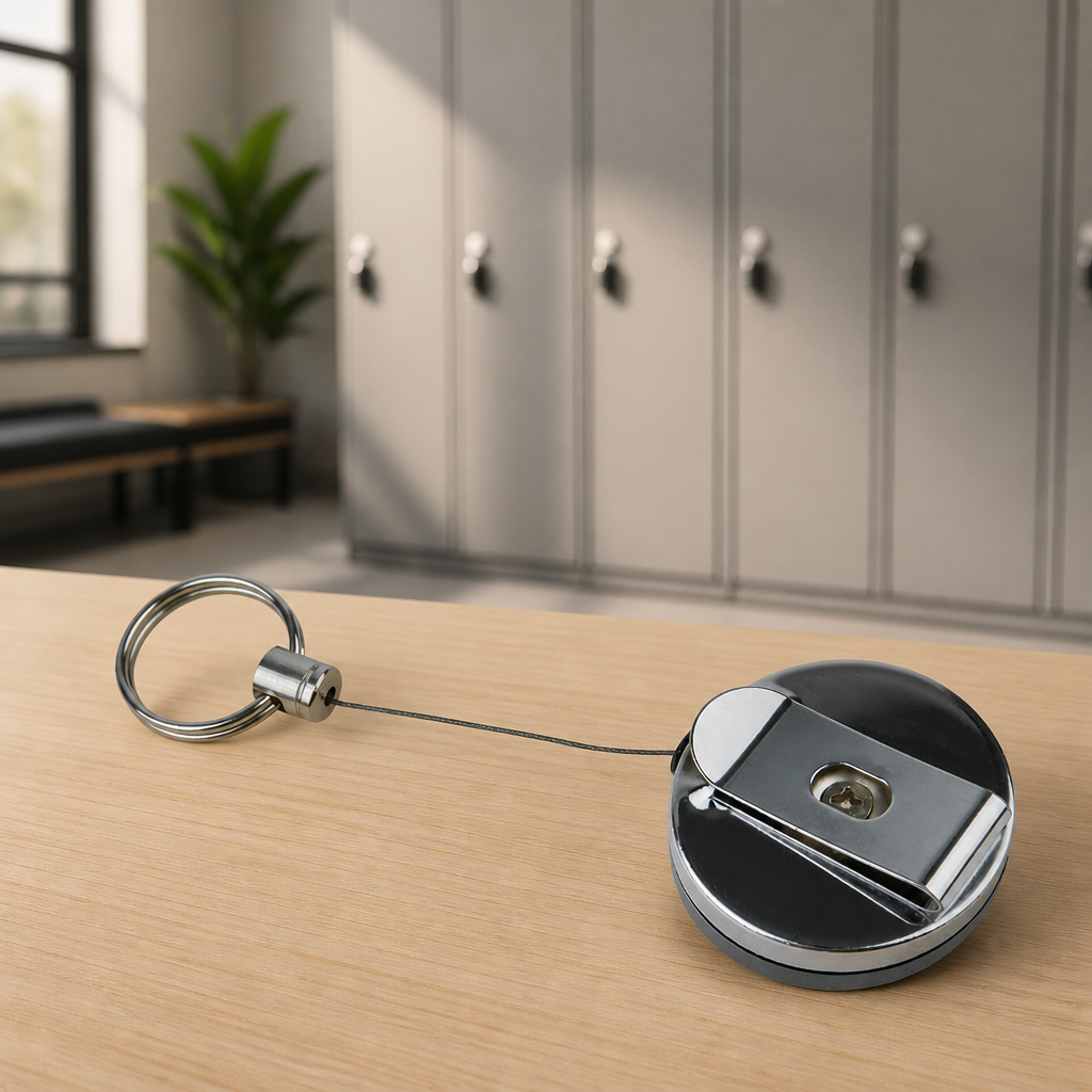 Retractable Key Chain Clip For Easy Access - 2 Pack