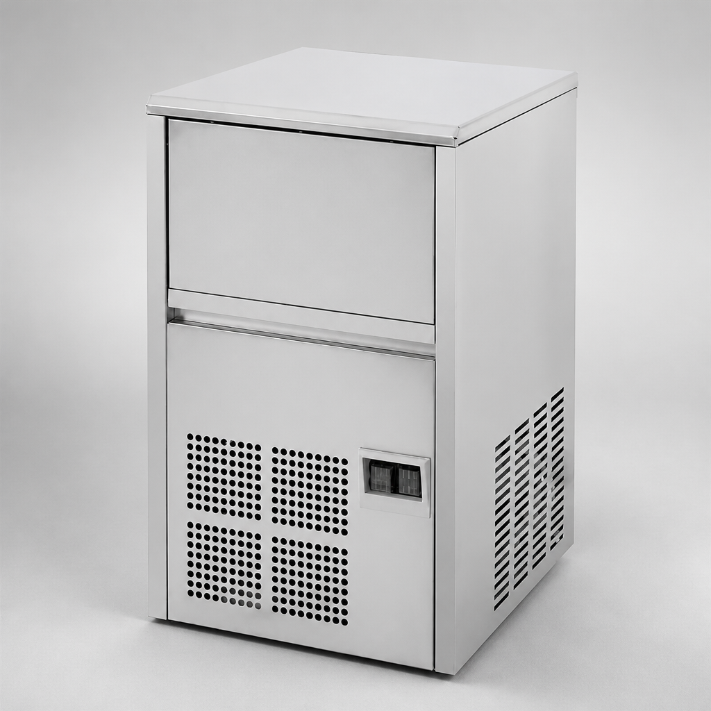Commercial Gourmet Cube Ice Maker 21kg Output Stainless Steel