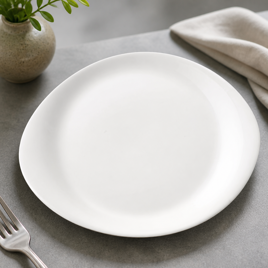 Commercial Porcelain Plates 250mm 12 Pack Dishwasher Safe