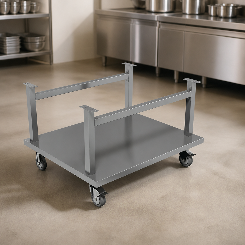 Commercial Stainless Steel Mobile Stand for 900mm Countertop