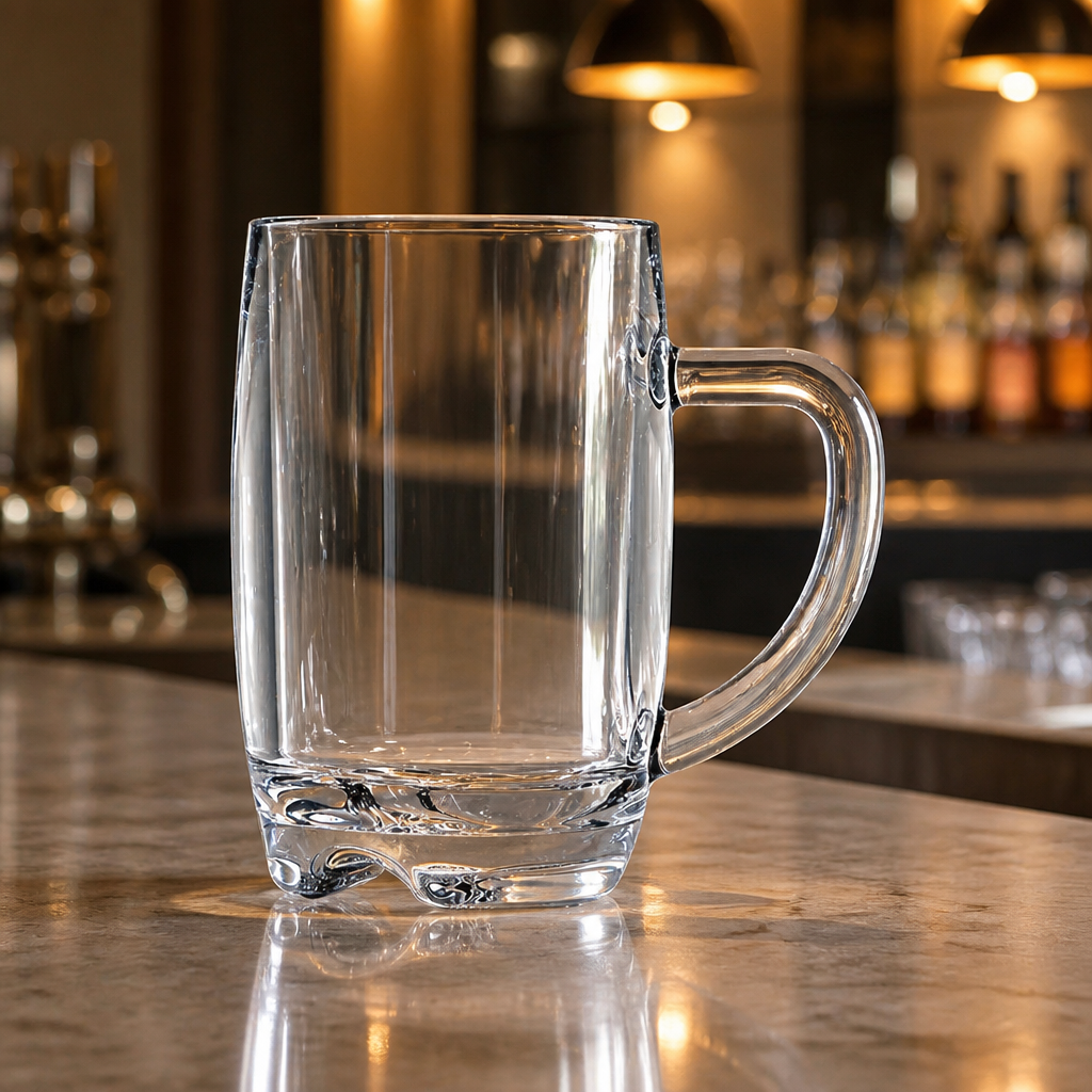 Commercial Polycarbonate Beer Mugs 443ml Tankard 12 Pack