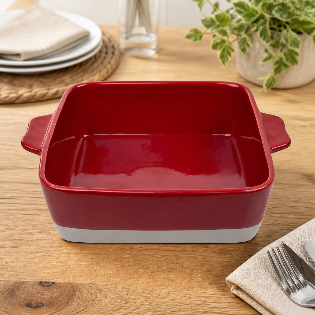 Commercial Ceramic Roasting Dish 4.2L Extra Deep Oven Tray