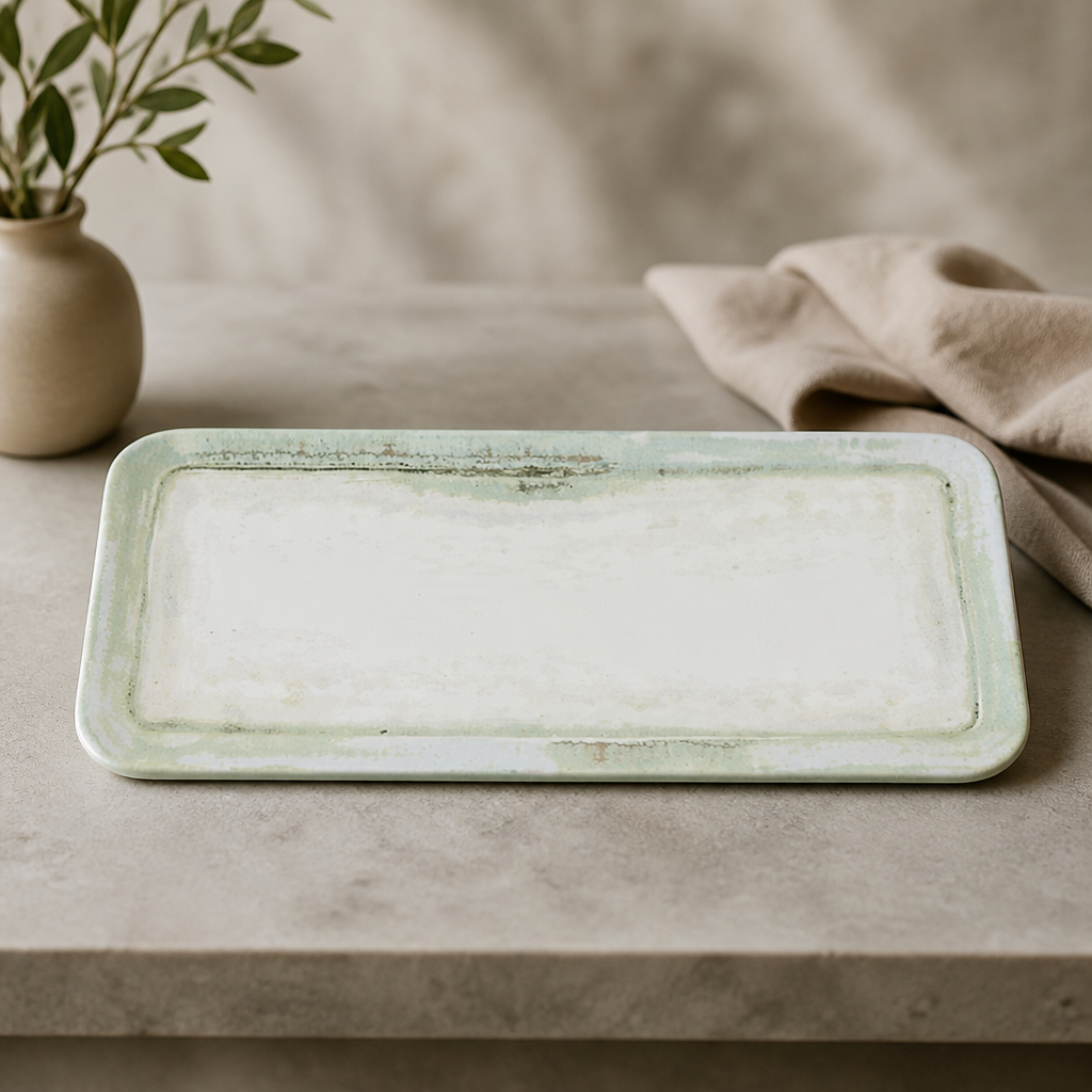 Commercial Rectangular Plate 346 x 156mm Microwave Safe 6 Pack
