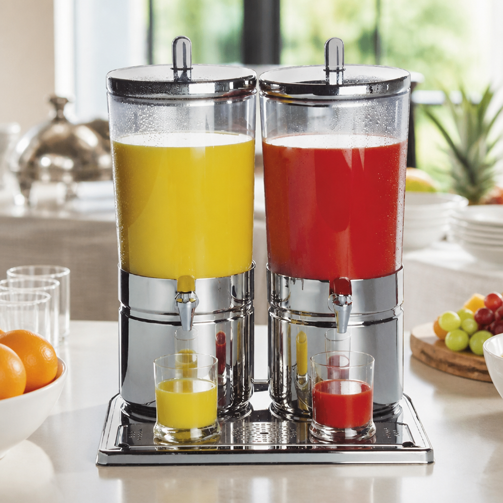 12Ltr Commercial Juice Dispenser Double Hot And Cold Service