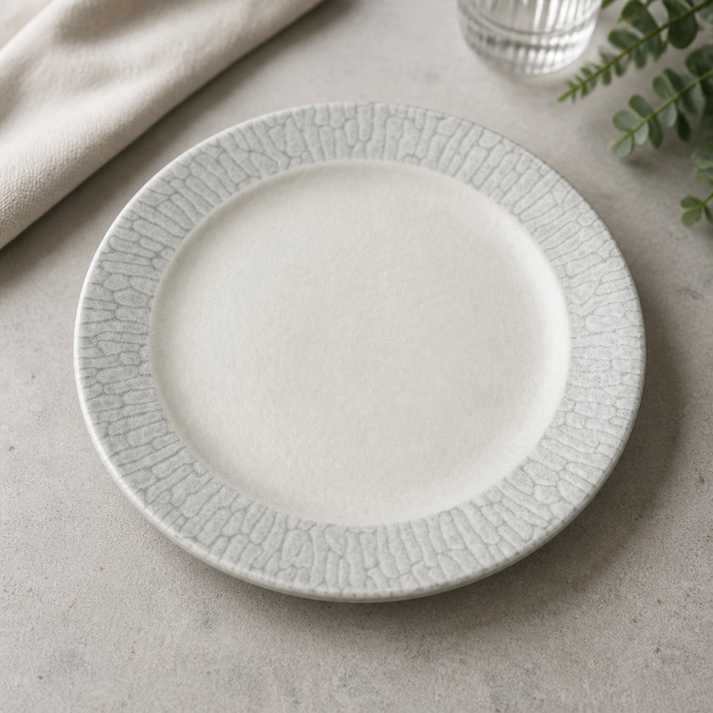 Commercial Delta Grey Profile Plates 167mm Pack of 12