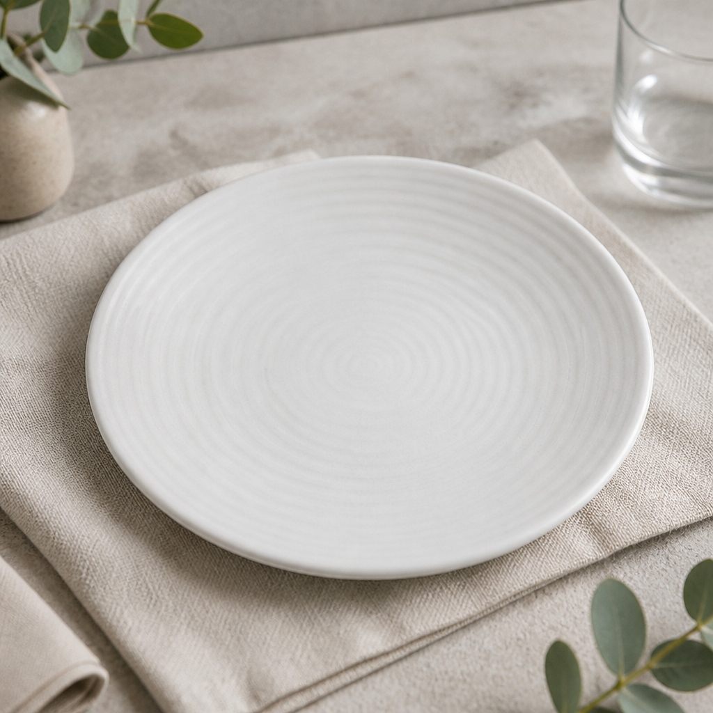Commercial Coupe Plates 205mm Vitrified Stoneware 6 Pack
