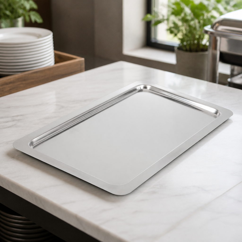 Commercial Stainless Steel Rectangular Tray 1/1 GN Size